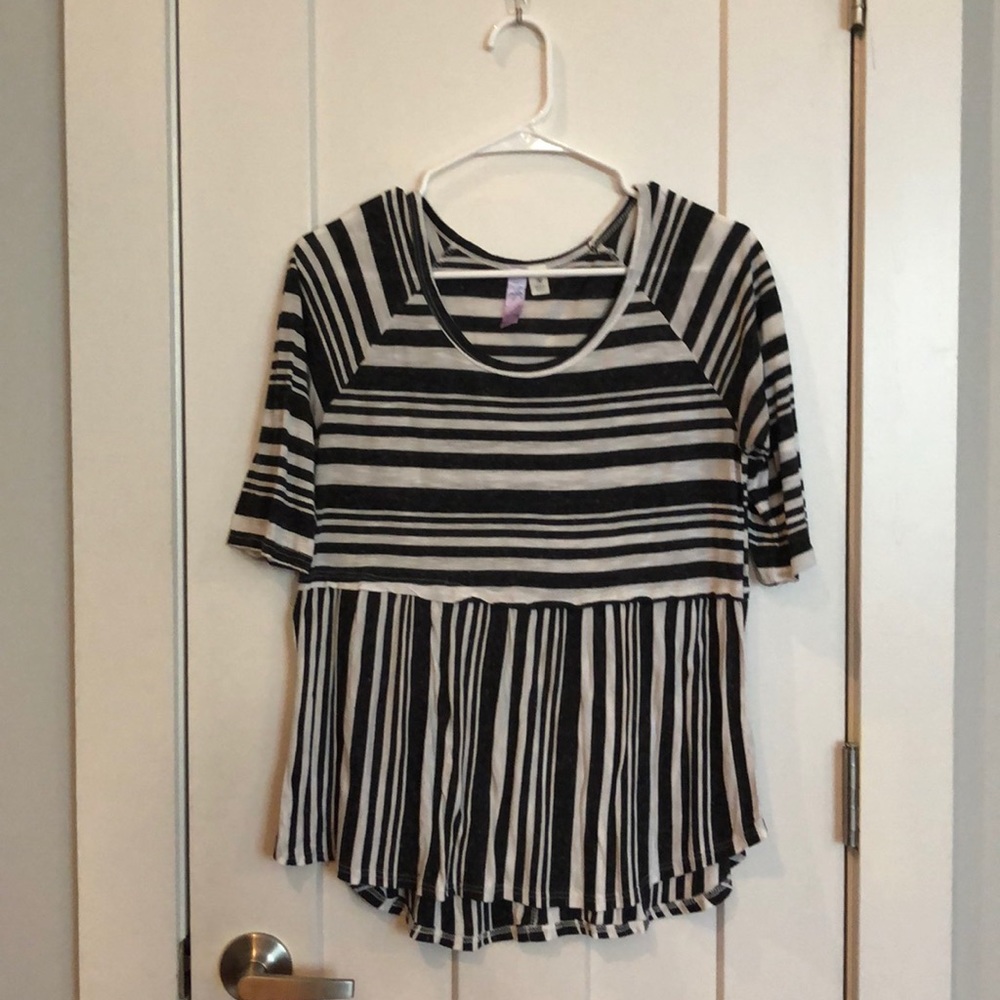 Striped Peplum